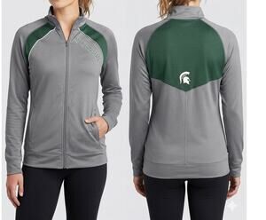 ProEdge Small Womens Full Zip Michigan State Spartans Polyester Jacket
